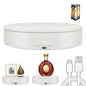 Rotating Display Stand Easy to Switch Direction, Adjustable Speed, 360 Motorized Photography Turntable Used for Product Display, Jewelry, Shoes Shooting and Display (7.87'' white) - color: 7.87‘’ white