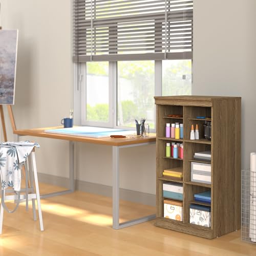 ClosetMaid Modular Storage 12-Shelf Unit with Dividers, Sand - color: Sand