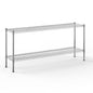 14" Deep x 60" Wide x 27" Height Wire Shelving Kit | 2-Tier | NSF Commercial Storage Rack Unit - size: 14" Deep x 60" Wide