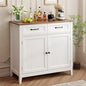 Gizoon Kitchen Sideboard Buffet Cabinet, 32'' H Large Kitchen Storage Island and Adjustable Shelf, Modern Coffee Bar Console Cabinet for Dining Room, Bathroom, Entryway, Retro | 32"H, Large Storage Island, Fits Dining Room/Bathroom/Entryway, Modern Consol