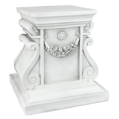 Design Toscano NG314105 Statuary Garden Base Riser, Medium, Classic Plinth - size: Medium, style: Classic Statuary