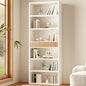 INNOD 72" Tall Bookshelf with Storage, 7-Tier Bookcase Fluted with Drawer, Display Book Shelf Book Organizer with Anti-tip Device, Home Decor Wood Furniture for Bedroom, Living Room and Office, White