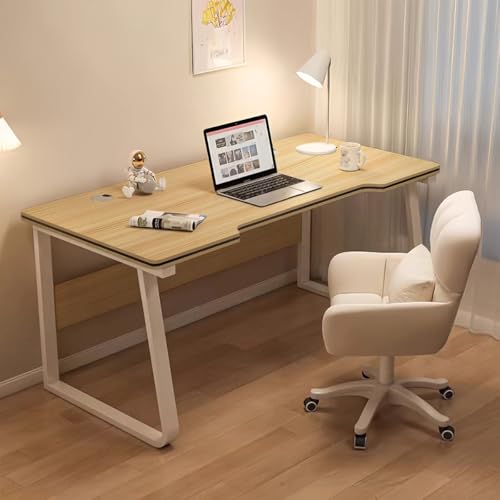 Gaming Desk Computer Writing Table Student Art Modren Simple Style PC Wood Suitable for Home, Office - color: Natural, size: 47.2*23.6