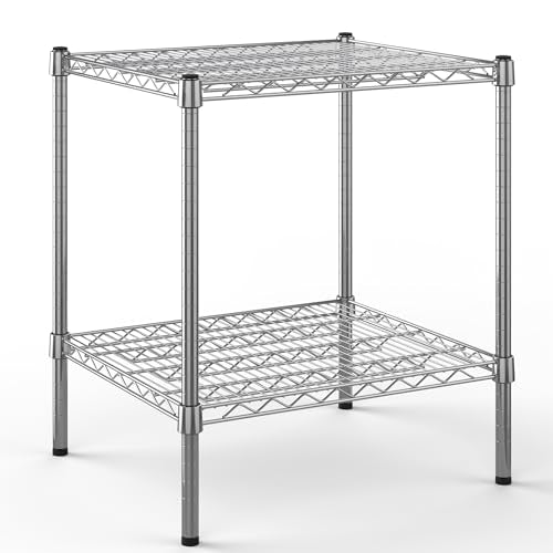 21" Deep x 24" Wide x 27" Height Wire Shelving Kit | 2-Tier | NSF Commercial Storage Rack Unit - size: 21" Deep x 24" Wide