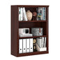 3-Shelf Bookcase, Wood Bookshelves for Living Room, Library, Office | Zhiseek Small Bookshelf, 29.5"W x 12.8"D x 41.2"H, Cherry - color: Cherry, size: 3-Tier