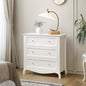 Bonnlo 31.5" W White Nightstand 3 Drawer Chest, Night Stand for Bedroom, Large Nightstand Wood Bedside Table with Drawers, 31.5" W*15.75" D*31.5" H - color: Painted White-31.5"w