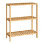 SONGMICS Bamboo Storage Shelf, 3-Tier Shelving Unit, Multifunctional, in The Entryway, Bathroom, Living Room, Balcony, Kitchen, 10.2 x 23.6 x 26 Inches, Light Bamboo UBCB33Y - color: Light Bamboo, size: 3 Tiers (10.2"D x 23.6"W x 26"H)