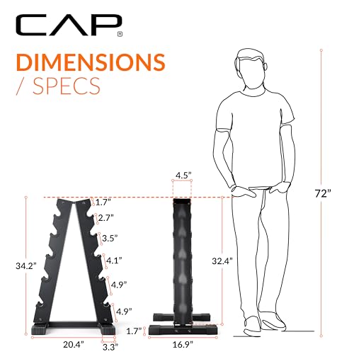 CAP A-Frame Dumbbell Weight Rack - style: holds 10-30lb