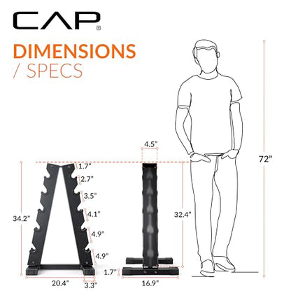CAP A-Frame Dumbbell Weight Rack - style: holds 10-30lb