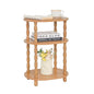 MaxSmeo End Table, Small Side Table for Small Spaces, Modern Oval Night Stand Accent Table for Living Room, Bedroom, Brown - color: Brown