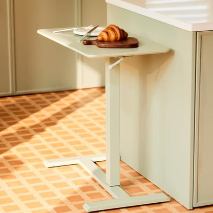 TopJob ANYDESK NEST Mobile Standing Desk, Portable with Hidden Wheels Non Folding, Sit Stand Desk, Computer Workstations, Home Use, Couch Side Table, Bedside Table, Kitchen Prep Table (MNT) - color: Mnt