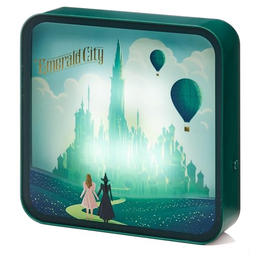 Numskull Official Wicked LED Light Box Acrylic Lamp – Elphaba & Glinda Design – USB Powered or Battery Operated – Desk, Shelf, or Wall Mountable - color: Wicked