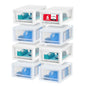 IRIS USA 6 Qt. Small Plastic Stacking Drawer, Stackable Storage Organizer Unit with Sliding Drawer for Bedroom Kitchen Under Sink Pantry Craft Room Dorm Office, White, 8-Pack - size: 6 Qt., style: 8 Pack