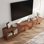 Extendable TV Stand for 65-100 Inch TVs, Modern Low Profile Entertainment Center & Media Console Collection for Living Room (Walnut, 68.5"-98.4") - size: 68.5"-98.4"