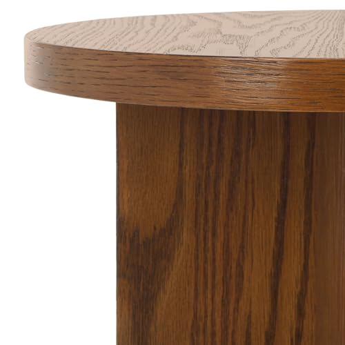 SAFAVIEH Couture Collection Bonaclara Medium Oak Brown 2-Leg Accent Table - color: Medium Oak