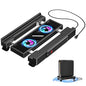 Computer Tower Stand with Charging Station and Cooling System | Adjustable Mobile CPU Holder with 4 Rolling Casters, Under Desk CPU Bracket PC Floor Cart PC Riser for Office, Home - color: Socket with Fan