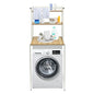 Over Washer and Dryer Shelves,Dryer Storage Shelf,3 Tiers Laundry Room Storage and Organizer Standing Shelf,Height Adjustable Laundry Room Shelves, Load-Bearing Capacity 22lbs (Log) - color: Log