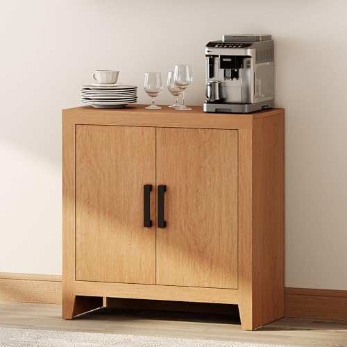 WAMPAT Farmhouse Wood TV Stand with Storage Cabinet for TVs up to 50 Inch, 31.5" Entertainment Center, Media Console Table for Living Room, Dining Room & Entryway, Mocha - color: Mocha