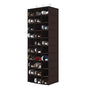 Hanging Shoe Closet Organizer, 30 Sections Hanging Closet Organizers and Storage Shelves, Space Saving Shoe Rack Holder Hanger, Coffee - color: Coffee