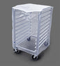 New Star Foodservice Clear Plastic 10-Tier Commercial Kitchen Bun Pan Rack Cover, 28-Inch by 23-Inch by 33-Inch, Set of 2 - size: 28" x 23" x 33", 10-Tier, Set of 2
