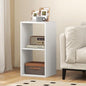 2 Cube Storage Organizer, 2 Tier Floor Standing Bookcase, Small Bookshelf for Small Spaces, Wooden Open Display Shelf for Living Room, Bedroom, Study, White Bookshelf with Open Back - size: 2 Cubes