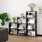 Hatchsun 9-Cube Modular Storage Organizer, Storage Rack, Bedroom Living Room Vertical Assembled Cabinet Bookshelf, Double Row 9-Grid Multi-Functional Storage Equipment