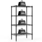 NEWBULIG 4-Tier Metal Wire Storage Shelves, Adjustable Heavy Duty Steel Shelving Unit, Freestanding Storage Rack Organizer for Kitchen, Pantry, Garage, Bathroom, 23.2" W x 13.4" D x 47.2" H, Black - size: 23.2" W x 13.4" D x 47.2" H