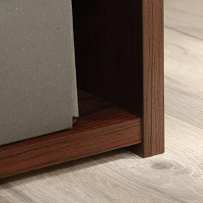 Sauder Beginnings 3-Shelf Bookcase, Bookshelf with Adjustable Storage Shelves, in Brook Cherry finish - color: Brook Cherry