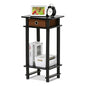 Furinno 17017 Turn-N-Tube End Table, 1-Pack, Espresso - color: Espresso/Black/Brown, size: 1-Pack
