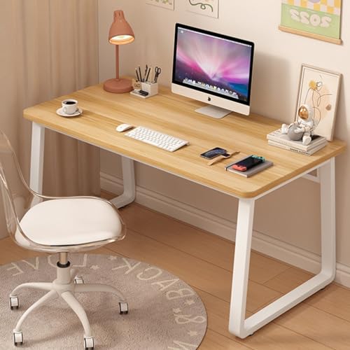 Computer Desk Modern Simple Style Desk for Home Office, 47.2 inch Small Writing Table or Bedroom - color: Natural, size: 47.2"*23.6"