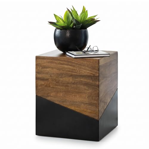 Signature Design by Ashley Trailbend Eclectic Accent End Table, Brown & Gunmetal