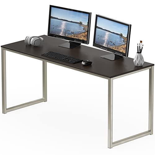 SHW Mission 55-Inch Home Office Computer Desk, Espresso - color: Espresso, size: 55-Inch