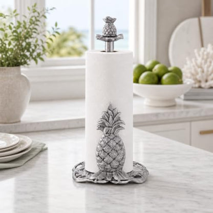 Arthur Court Pineapple Paper Towel Holder Decorative Aluminum Metal 14.5 Inch for Kitchen Countertop - size: Pineapple