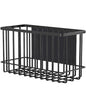 Magnetic Shelf Fridge Basket Bin for Whiteboard Washer Dryer Locker Cabinet | No Drilling Or Tools Needed, Reusable Magnet Organizer Classroom Office Home Kitchen Laundry Storage Rack Container Holder - style: (1-Pack) Black/XL