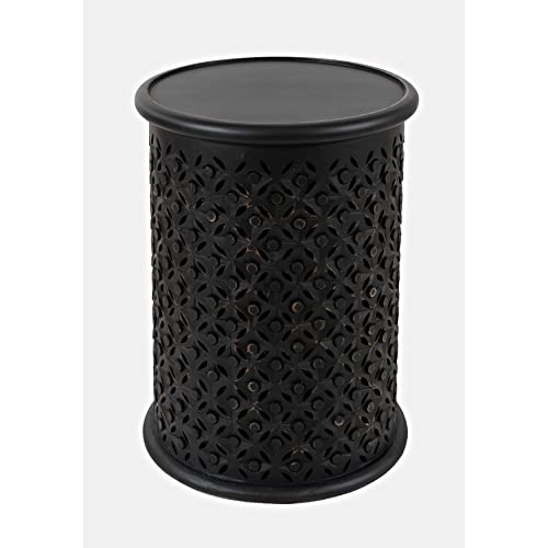Jofran Global Archive Drum Table - Antique White, 17" W X 17" D X 23" H, Finish, (Set of 1) - color: Antique White