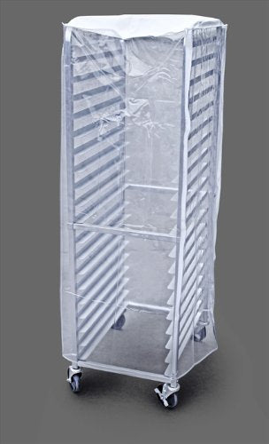 New Star Foodservice 36572 Plastic 20-Tier Commercial Kitchen Bun Pan Rack Cover, 28-Inch by 23-Inch by 61-Inch, Set of 2, Clear - size: 28" x 23" x 61", 20-Tier, Set of 2