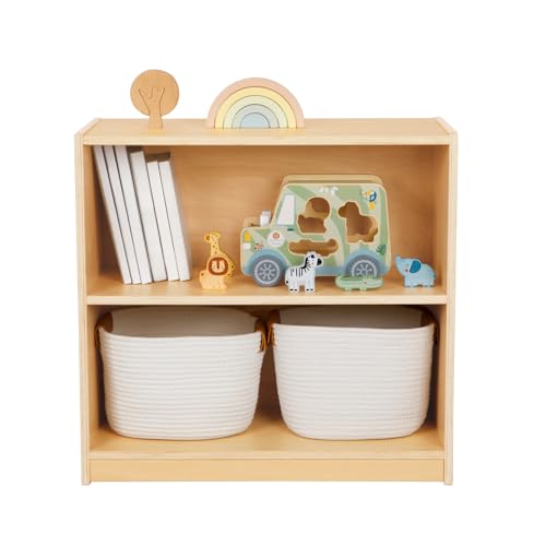 OOOK Montessori Shelf and Toy Storage, Compact Toddler Bookshelf for Small Space, Wooden Storage Cabinet Shelves and Kids Bookcase for Classroom, Kindergarten, Kids Room, Playroom. - size: Compact Toddler Bookshelf