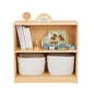 OOOK Montessori Shelf and Toy Storage, Compact Toddler Bookshelf for Small Space, Wooden Storage Cabinet Shelves and Kids Bookcase for Classroom, Kindergarten, Kids Room, Playroom. - size: Compact Toddler Bookshelf