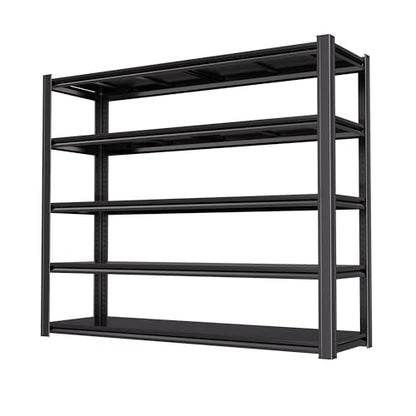 72"H Garage Shelving Heavy Duty Storage Shelves 5000 LBS Adjustable Metal Shelving Uints and Storage for Garage,Warehouse,School,Commercial,Business,62 "W x 24 "D x 72 "H (5T 72*62*24) - size: 5T 62 "W x 24 "D x 72 "H