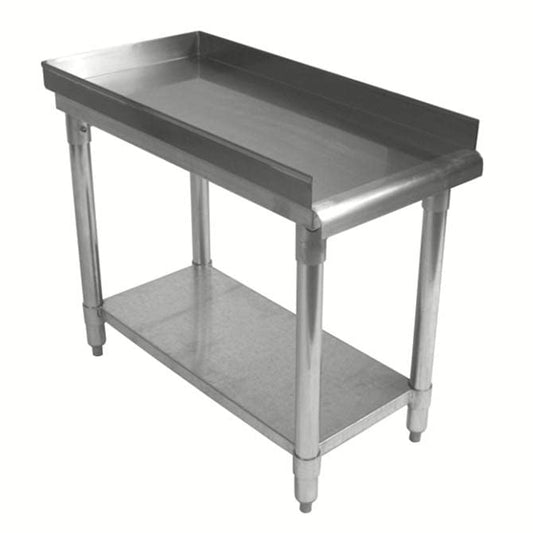 NSF Certified 18 Gauge Heavy Duty Stainless Steel Equipment Grill Stand with Undershelf for Kitchens, Utility Rooms, Caterers & Auto - size: 12"x30"