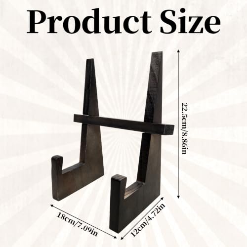 Wood Display Easel Multiuse Holder for Decor Bowl Plate Frame Cookbook