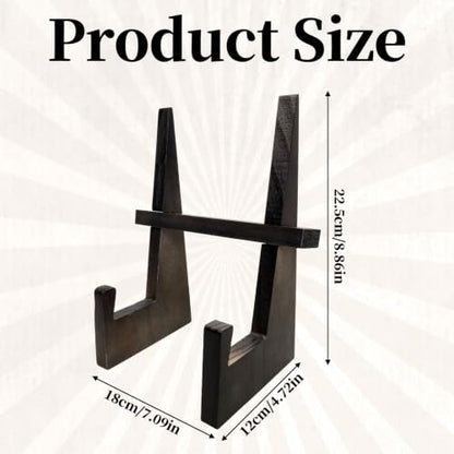 Wood Display Easel Multiuse Holder for Decor Bowl Plate Frame Cookbook