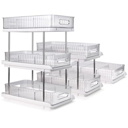 3-Tier Under Sink Organizer – Pull-Out Storage for Kitchen & Bathroom – Under Bathroom Sink Organizer, Under Sink Organizer Storage, Under Cabinet Storage Organizer