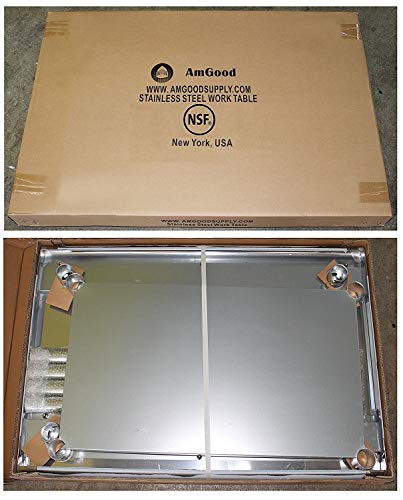24 in. x 84 in. Open Base Stainless Steel Work Table | Residential & Commercial | Food Prep | Heavy Duty Utility Work Station | NSF - size: 84 in. Length x 24 in. Width