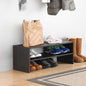 Whitmor Stackable 2-Tier Shoe Shelf, 31 inch, Espresso - color: Espresso, size: 31 INCH