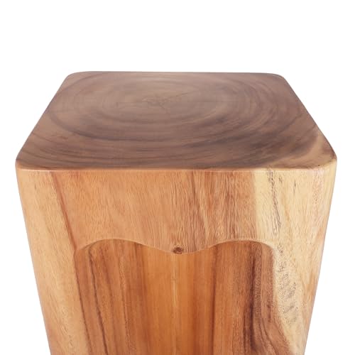 Rutledge & King Wooden End Table - Unique Wooden Side Table - Mid Century Side Table - Saur Wood Decor - Small Accent Table - Mid Century Modern - color: Natural, style: Sheldon