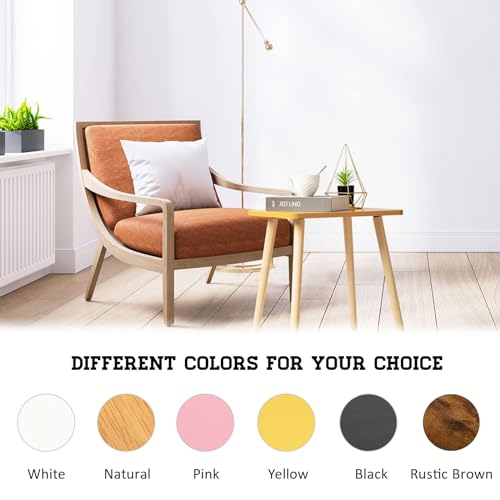 FORAOFUR Side Table, Modern Small End Table, Wood Nightstand for Living Room, Bedroom and Balcony, Rectangular Accent Table Home Decor, Easy Assembly, Natural | Natural wood, modern rectangular, fits living/bedroom/balcony, compact, versatile, sturdy nigh