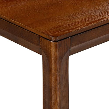NTC Flow 47-Inch Console Table, Modern Solid Wood Entryway Table with Hidden Drawer, Waterproof & Heat Resistant, Narrow Table for Hallway, Living Room & Foyer, Dark Walnut - color: Dark Walnut, size: 47 Inch, style: Console