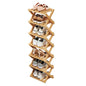 Shoe Racks, Foldable Shoes Organizer FreeStanding Shelf,7 Layers | Natural Functional Multifunctional Design For Entryway Closet Bedroom Hallway - color: Seven Layers of Primary Colors