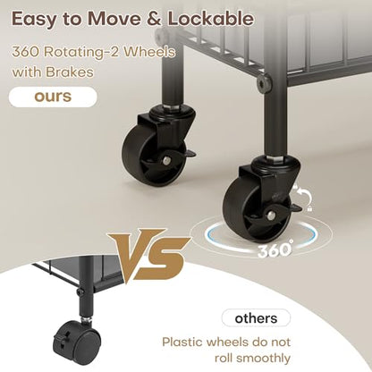 Slim Rolling Storage Cart with Wheels, Metal 6 Tier Spice Rack Mobile Shelving Unit Organizer Kitchen Utility Cart for Office Bathroom Kitchen Laundry Room Narrow Places (6inches) - size: 6inches